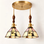 Charger l'image dans la visionneuse de galerie, Cat and Butterfly Stained Glass Pendant Light