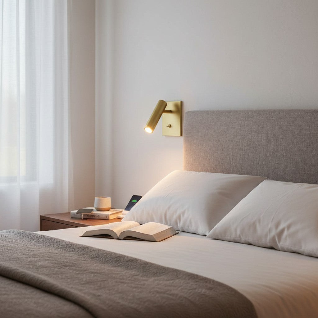 Applique Murale LED Ajustable Slimlux - Cadre en Aluminium Moderne pour Chambre et Éclairage d’Ambiance