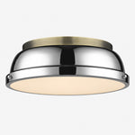 Charger l'image dans la visionneuse de galerie, Metal Flush Mount Ceiling Fixture with Frosted Diffuser