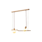 Charger l&#39;image dans la visionneuse de galerie, Lampe à suspension en verre et corde de chanvre
