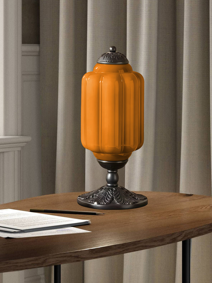 Lampe de table LED Eloise vintage en verre
