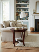 Load image into Gallery viewer, Luvora Fabric Drum Table Lamp - Pleated Shade Retro Design For Bedroom
