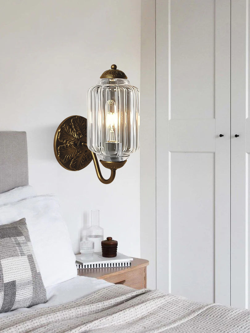 Vintage Milk Glass Sconce Bedside Hallway Eloise Wall Sconce