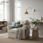 Load image into Gallery viewer, Conique Metal Minimalist Swing-Arm Wall Light - Modern Wall Sconce for Living Room &amp; Home Office
