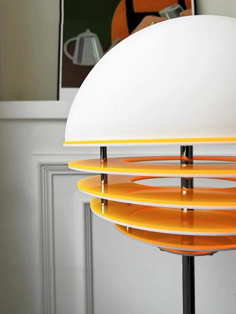 Bauhaus Acrylic & Glass Sunset Floor Lamp for Living Room - AFTERGLOW S3