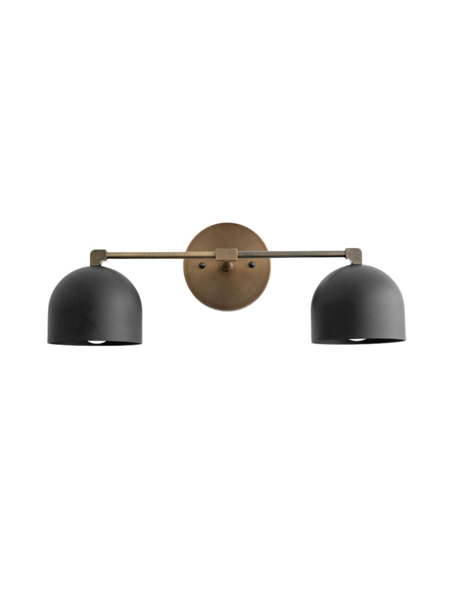 Metio Dome Vanity Wall Light – Mid-Century Fixture for Bathroom