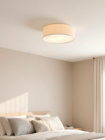 Load image into Gallery viewer, Dumora Drum Flush Mount Ceiling Light - Linen Shade Modern Elegance