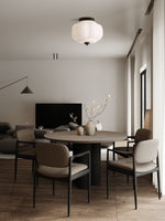 Load image into Gallery viewer, Retro Milk Semi Flush Mount Eloise Ceiling Light
