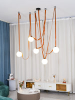 Charger l&#39;image dans la visionneuse de galerie, Suspension modulaire au design sculptural en forme de ceinture
