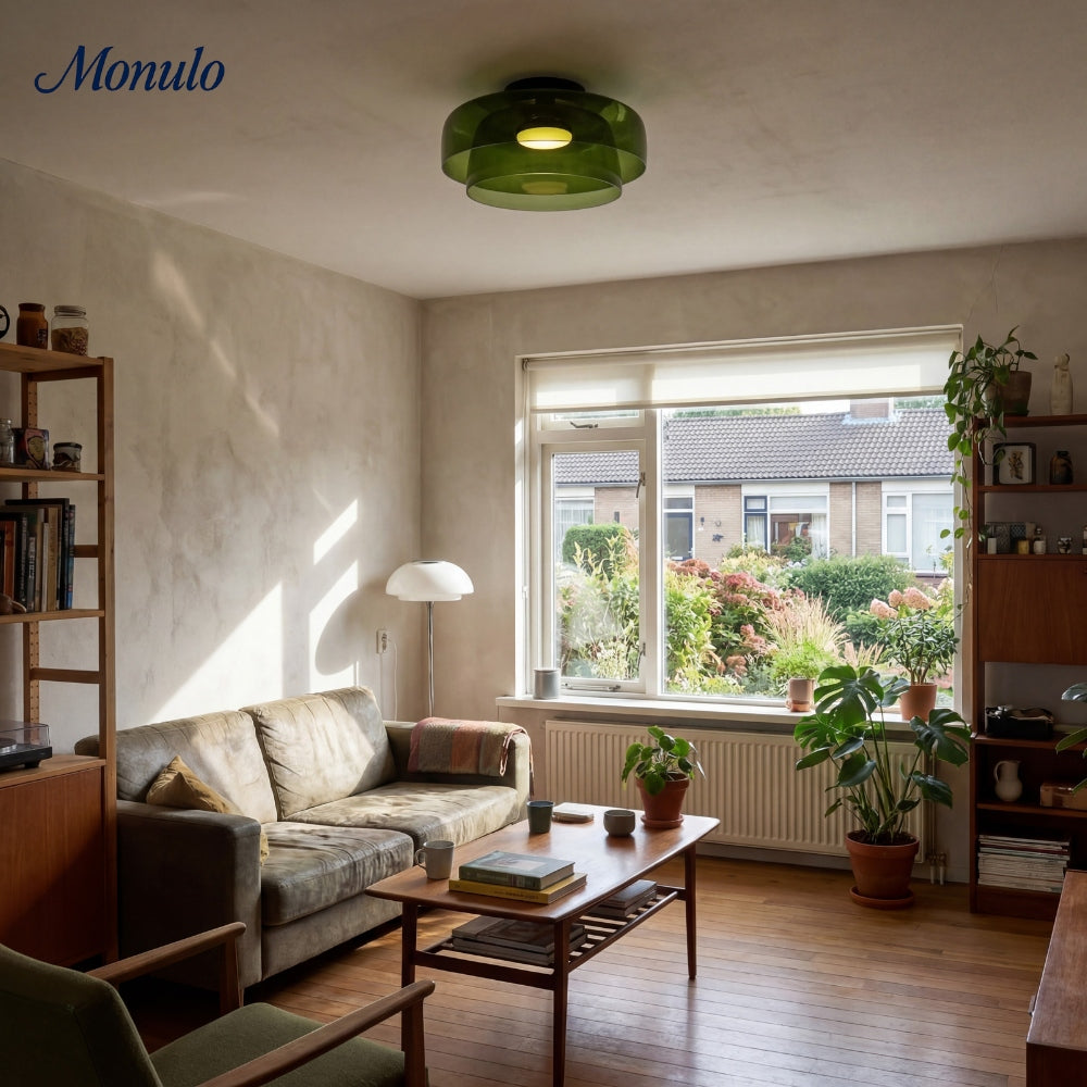 Luz de techo empotrada de vidrio multicapa escultórica Verdoma Diseño moderno escandinavo para espacios de vida