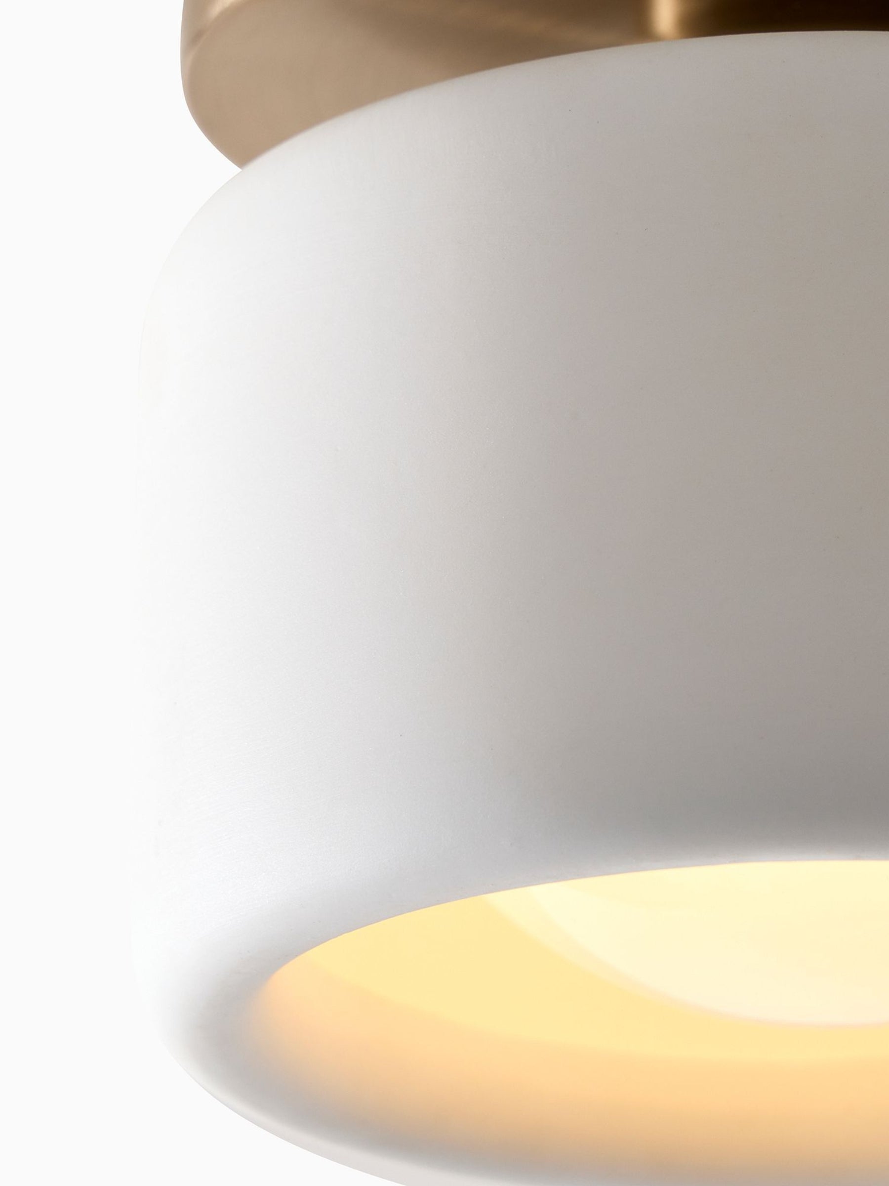 Cerova Porcelain Flush Mount Ceiling Light – Modern Low-Profile Fixture