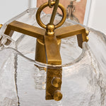 Bild in Gallery-Viewer laden, Brass and Clear Glass Dome Pendant Light