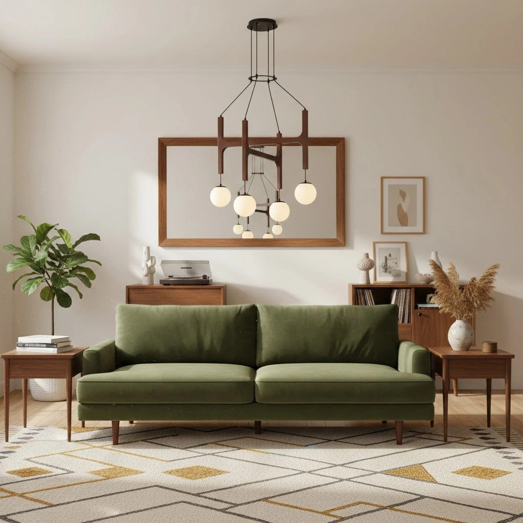 Lustre en Bois Auralith à Bras Multiples - Éclairage Naturel Moderne pour Salon et Salle à Manger