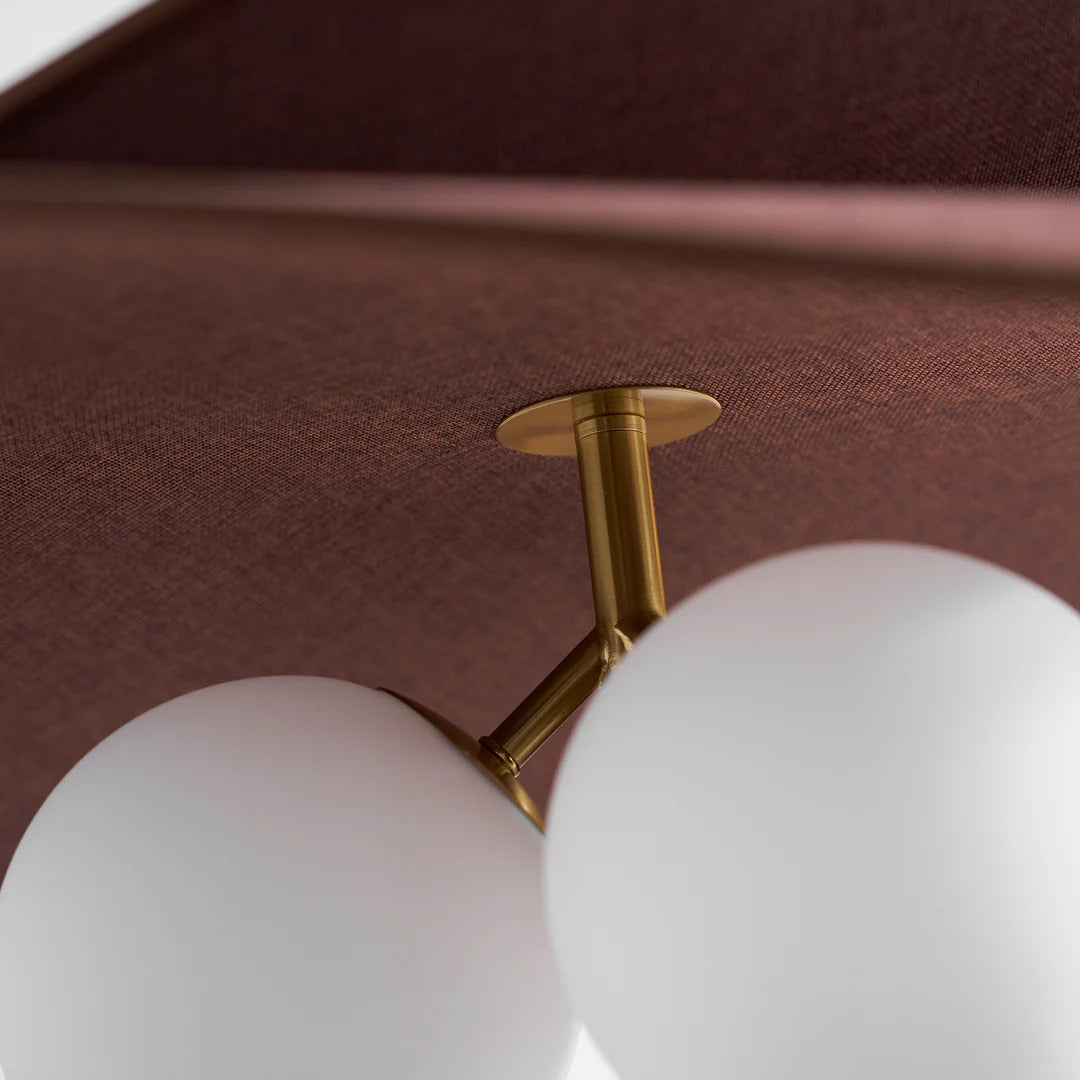 Suspension Orrise Petal - Métal et bois modernes pour salons et salles à manger