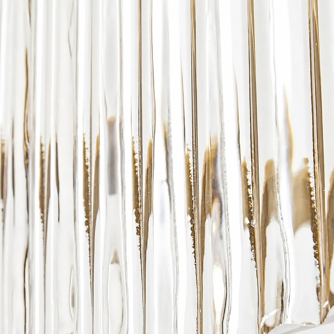 Ribbed glass shade detail