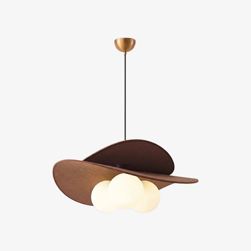 Suspension Orrise Petal - Métal et bois modernes pour salons et salles à manger