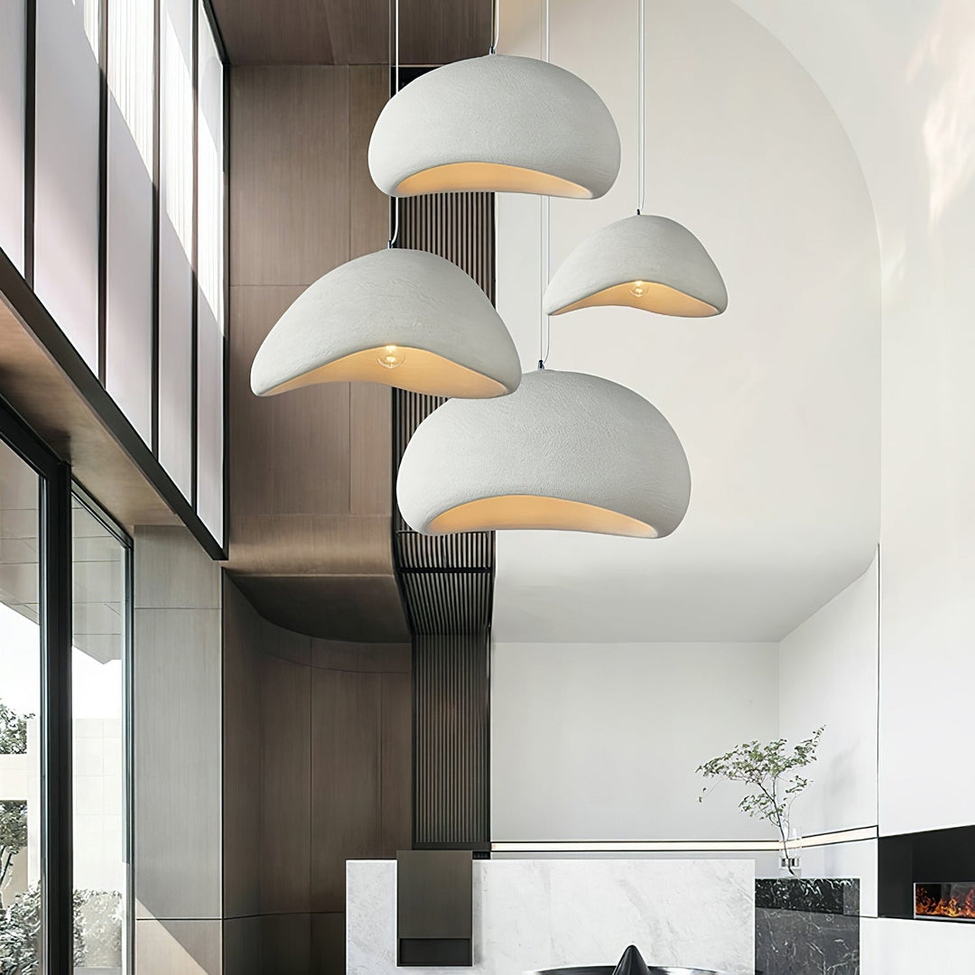 Sculptural Polystyrene Plug-In Pendant Light