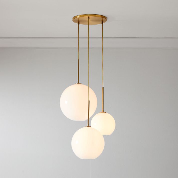 Lámpara de araña minimalista de cristal Selvion: luminaria escultural de vidrio artesanal