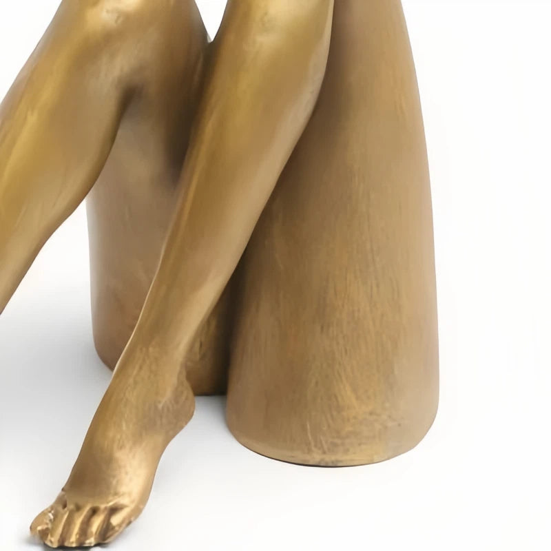 Kickra Modern Designer Candle Holder with Gold Leg-Inspired Base U22