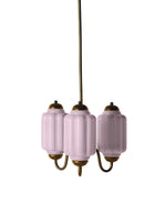 Bild in der Galerieansicht laden, Eloise Kronleuchter – Milchglas-Kronleuchter in einem Vintage-Stil-Finish
