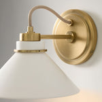 Charger l&#39;image dans la visionneuse de galerie, Aurenza Curved Arm Globe Wall Sconce – Modern Industrial Wall Lamp for Bathroom, Bedroom, and Hallway

