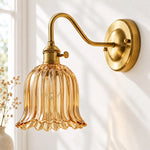 Cargar imagen en el visor de la Galería, Japanese Ruffle Glass Wall Lamp