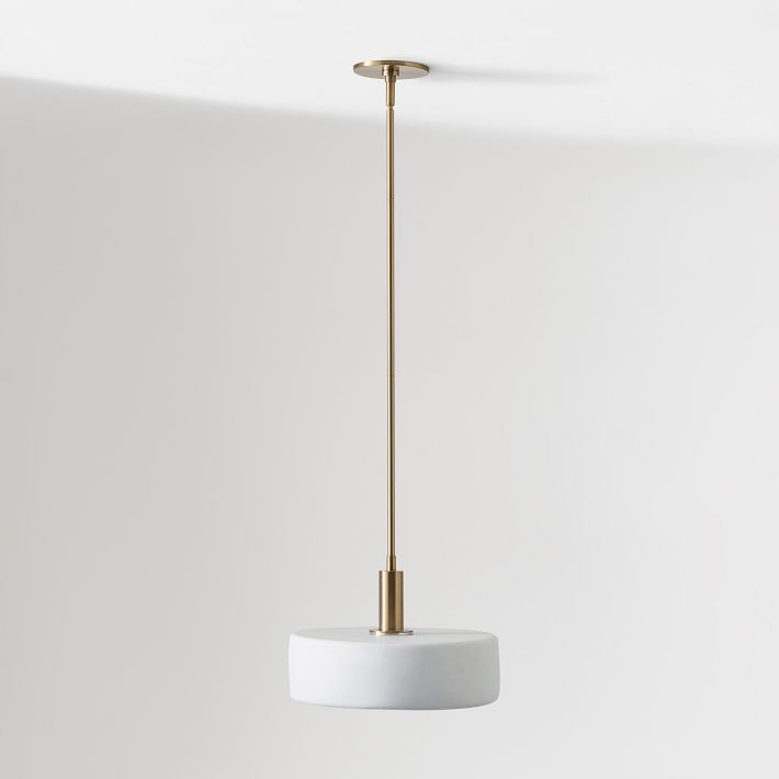 Cerova Contemporary Minimalist and Elegant Pendant – Ivory Porcelain Shade Light for Kitchen Island & Bedroom
