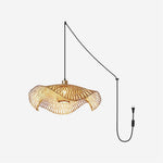 Load image into Gallery viewer, Natural Woven Shade Plug-In Light