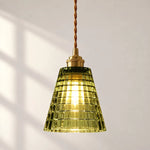 Load image into Gallery viewer, Nordic Brass Colored Glass Pendant Lamp
