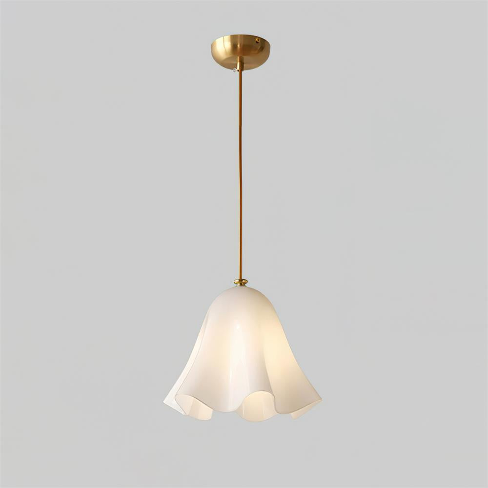 Bellina Wave-Edge Glass Pendant Lamp — Organic Contemporary Style for Dining & Living