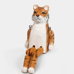 Cargar imagen en el visor de la Galería, Hand-carved wooden tiger ornament