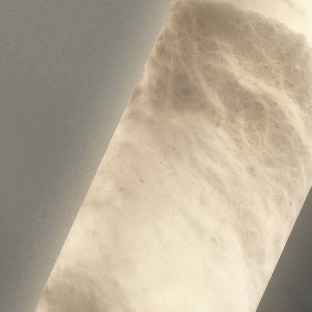 Alabaster Flöten Wandleuchte