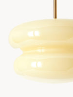 Load image into Gallery viewer, Coloria Opal Glass Pendant Drop Light — Designer Glass Scandinavian Suspension Light for Kitchen or Foyer
