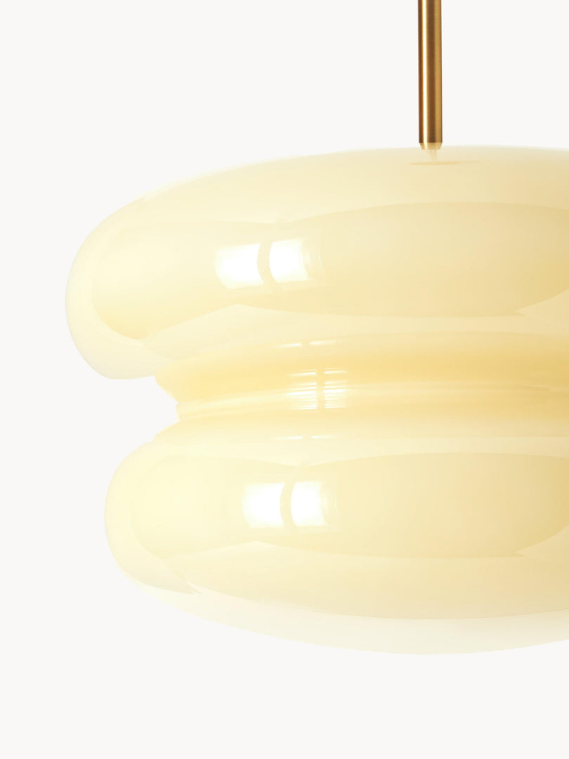 Coloria Opal Glass Pendant Drop Light — Designer Glass Scandinavian Suspension Light for Kitchen or Foyer