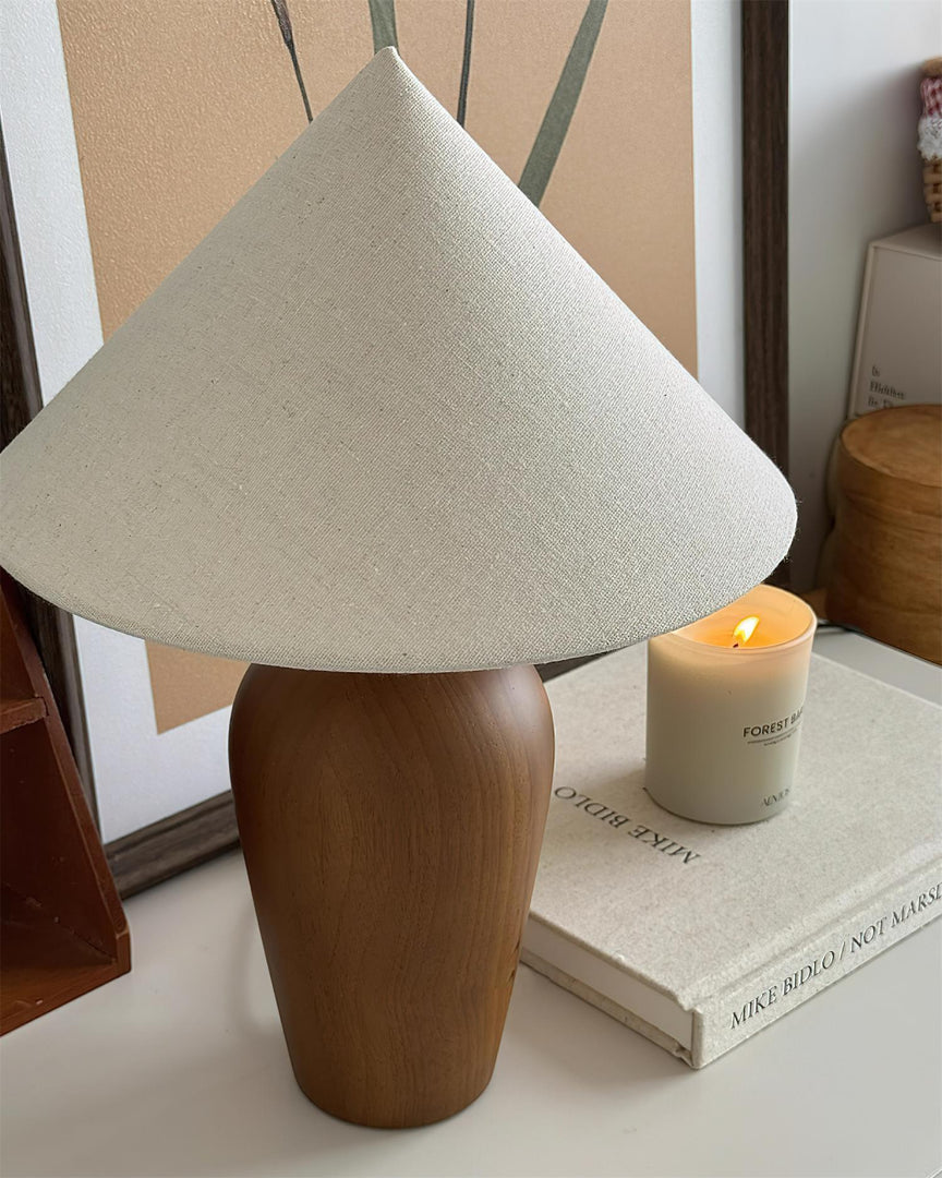 Lampe de table en bois Brayden