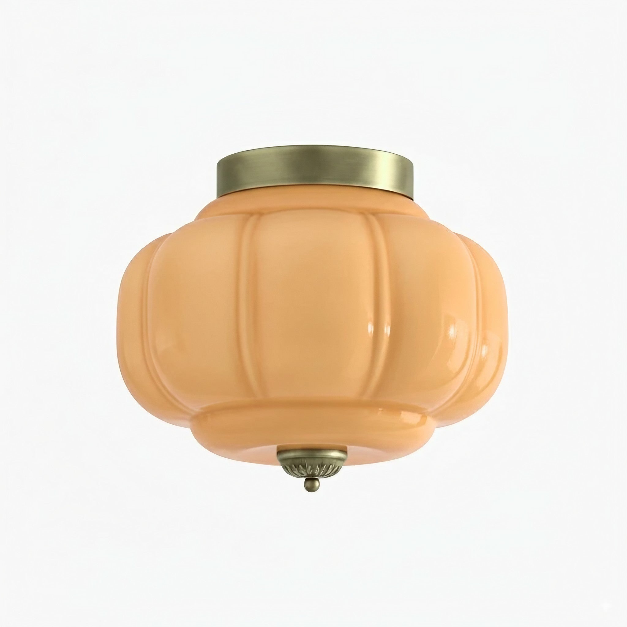 Eloise Flush Mount Milk Glass Ceiling Light – Modern Accent Lighting with Artistic Glass Shade