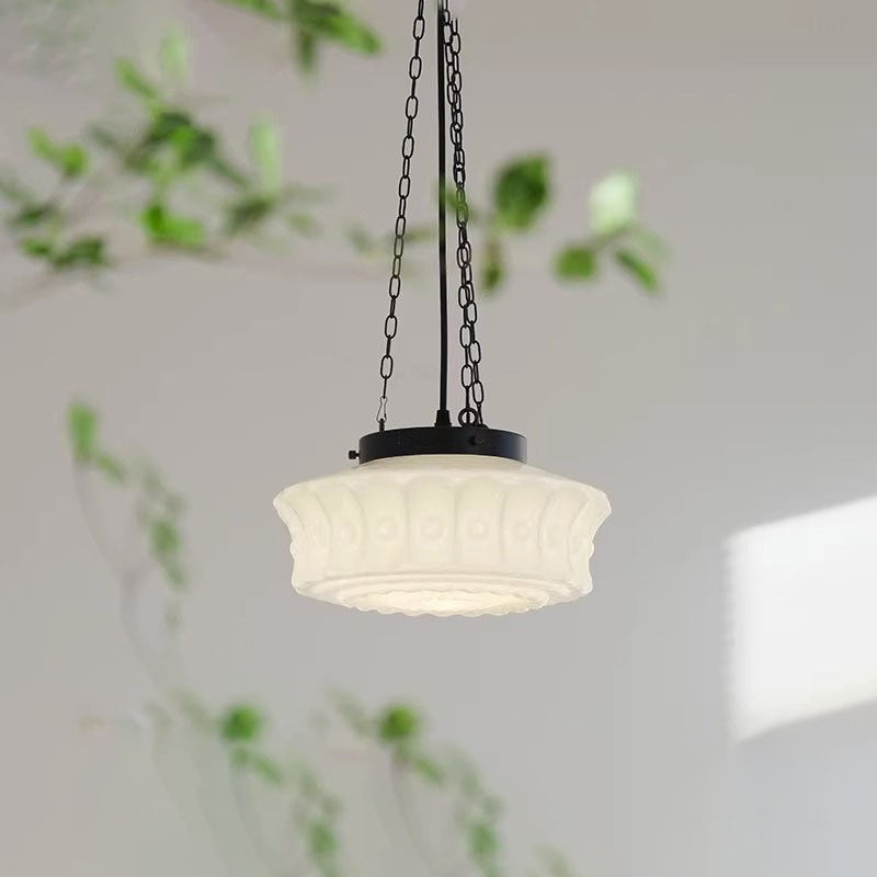 Iron Glass Cylinder Shade Chandelier M48
