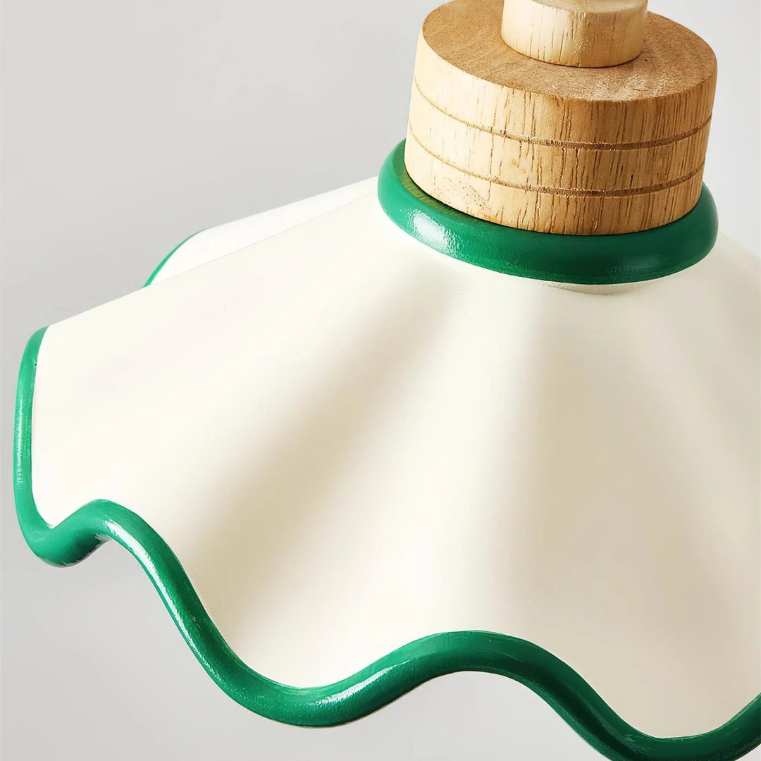 Suspension en résine en forme d'onde Resinova - Résine métallique moderne pour salles à manger et cuisines