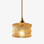 Cargar imagen en el visor de la Galería, Amber Willow glass pendant light
