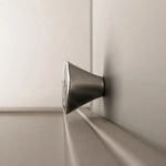 Cargar imagen en el visor de la Galería, Side view of titanium silver knob on cabinetry