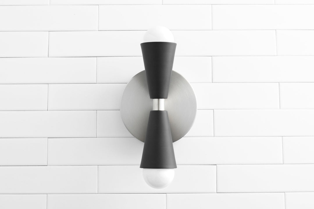 Pyralis Cone Linear Statement Wall Sconce - Modern Two Light Fixture