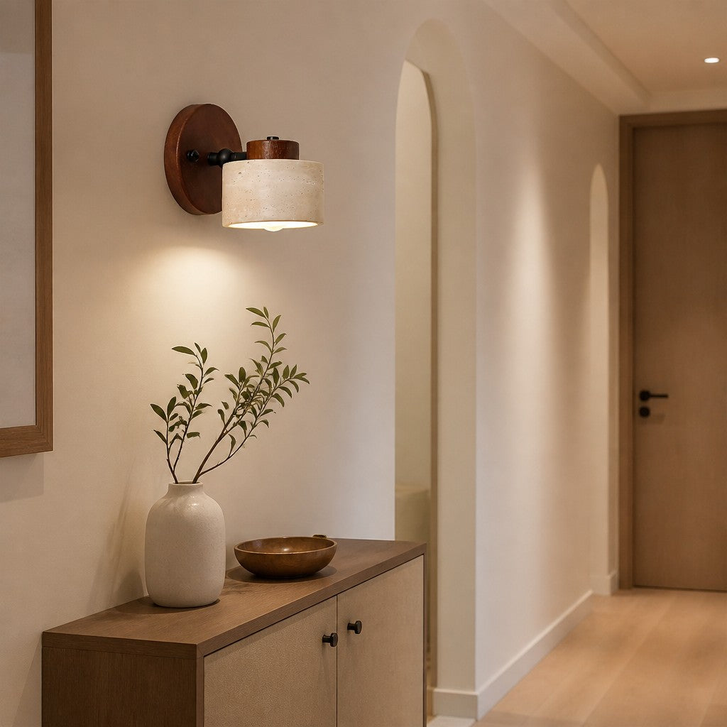 Travira Minimalist Wall Lamp – Soft Ambient Accent Light for Hallway and Living Room