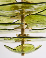 Load image into Gallery viewer, Lotus Leaf Layered Glass Chandelier

