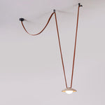 Charger l'image dans la visionneuse de galerie, Lampe suspendue Light Rail en cuir