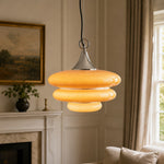 Charger l'image dans la visionneuse de galerie, Orange Layered Glass Pendant Light
