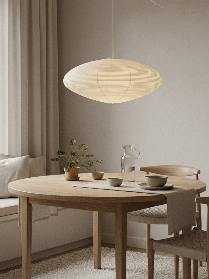 Mulberry Paper Plug-In Pendant Light