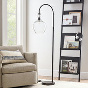 Lampadaire Lawson en verre recyclé - Éclairage en aluminium finition laiton unique