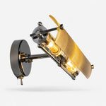 Charger l'image dans la visionneuse de galerie, Adjustable double glass wall light on white background
