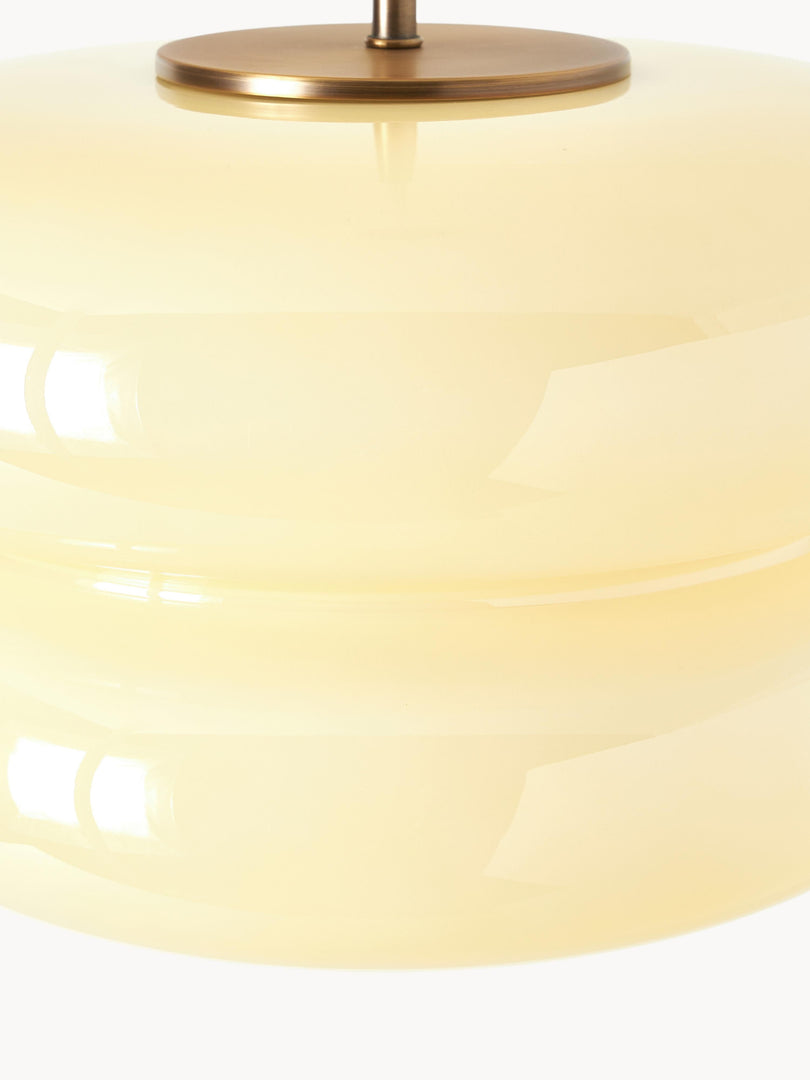 Coloria Opal Glass Pendant Drop Light — Designer Glass Scandinavian Suspension Light for Kitchen or Foyer