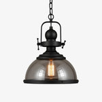 Load image into Gallery viewer, Ivoran Industrial Metal Smoky Glass Pendant Lamp — Suitable for Kitchen Island